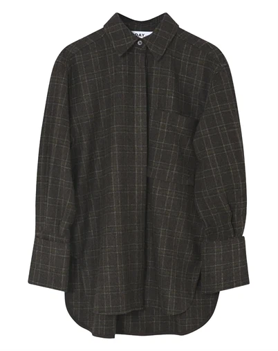 Day Biger et Mikkelsen - DAYHara Flanello Skjorte - Brown Check 